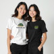 2 x Women Round Neck T-shirts Combo (Turtley + peace)