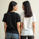 2 x Women Round Neck T-shirts Combo (Turtley + peace)