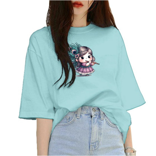 Little Krishna Girl Oversize-T-shirt