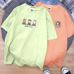 2x Women T-shirts Hustle & Pocket Penguin