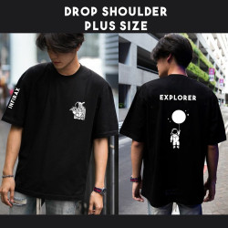 Infirax Explorer Men's Oversized Black T-shirt